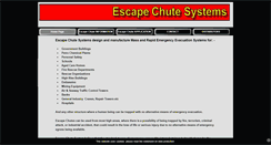 Desktop Screenshot of escape-chute-systems.com