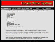 Tablet Screenshot of escape-chute-systems.com